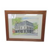 Patricia Burr Watercolor Elba New York House