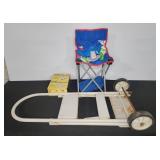 Step Ladder, Stanley Saw Horse Brackets, Chair
