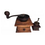 Wooden and Metal Manual Coffee Grinders