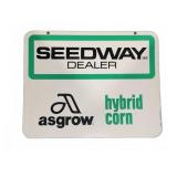 Seedway Asgrow Hybrid Corn Dealer Metal Sign