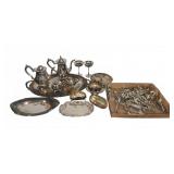Silverplate Tableware: Flatware, Trays, Bowls