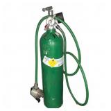 Green Compressed Oxygen Cylinder