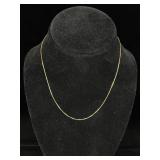 Gelesa Italy 14K Gold Box Chain Necklace
