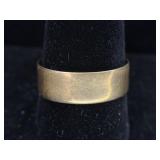 14K Yellow Gold Plain Band Ring