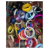 Plastic and Resin Bangle Bracelets