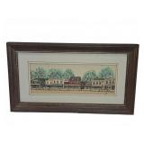 Patricia Burr Print, Main Street Elba NY c.1910