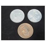 Large Metal Coin Replicas