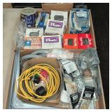 Hardware Nails Electrical Cord Metal Brackets Lot
