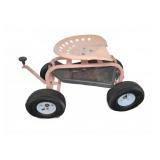 Metal Rolling Garden Scooter With Tractor Seat