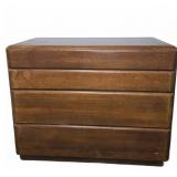 Wooden Three-Drawer Chest with Dovetail Joints