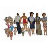 Barbie and Ken Dolls with Outfits, 12 Pieces