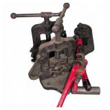 Vintage Pipe Vises and Pipe Wrenches