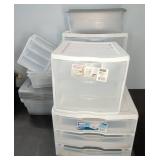 Plastic Stacking Storage Drawers and Tubs