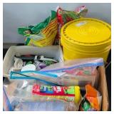 Garden Supplies Bulk Lot With Fertilizers & Tools