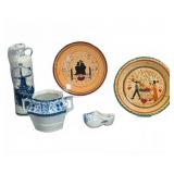 Pennsbury Plates, Delft Blue Holland, Ridgways