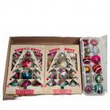 Shiny Brite Glass Christmas Ornaments Lot Vintage