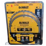 DeWALT 12-Inch Circular Saw Blades Set, 80T & 32T
