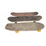 3 Assorted Used Skateboards Mixed Graphics