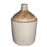 Stoneware One Gallon Jug w/ Handle and Brown Glaze