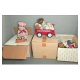 Porcelain Dolls With Accessories