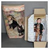 Porcelain Dolls Pair and Drum Boy Doll