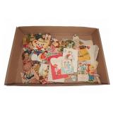 1930s to 1950s Die-Cut Valentine Cards Lot