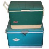 Vintage Coleman Coolers Plastic and Metal