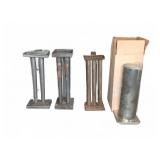 4 Metal Candle Molds