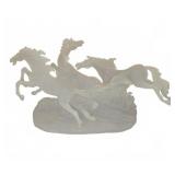 Resin Three Galloping Horses Sculpture