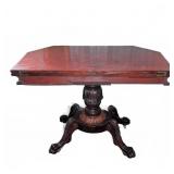 Antique Empire Mahogany Flip-Top Game Table