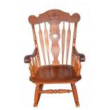 Wooden Spindle Back Rocking Chair