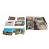 Large Assorted Postcard Collection with Binder