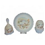 Fenton Art Glass Birds, Winter Second Edition Set