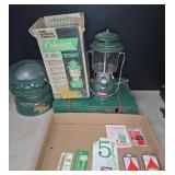Coleman Lantern, Heater, Stove, Fuel Cans, Manuals