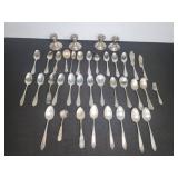 Sterling Weighted Candle Holders & Flatware