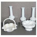 Fenton & E.O. Brody Co. White Milk Glass