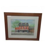 Patricia Burr Painting of Killies Harness Shop