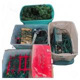 Large Lot Christmas Lights Greenery Extension Cord