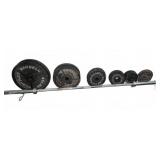 Barbell Weight Plates and Bar Set