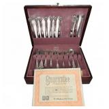 Rogers & Bro. Silverplate Flatware Set with Case