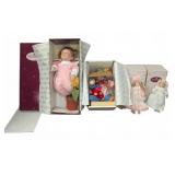 Denise Marie Porcelain And Vinyl Dolls in Boxes