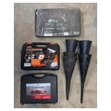 Auto Tools w/ Oil Filter Set and Funnels