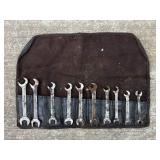 Blue Point Open-End Wrench Set with Roll Case