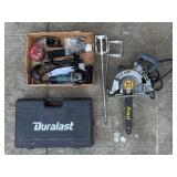 Skilsaw With Prazi Attachment and Tool Lot