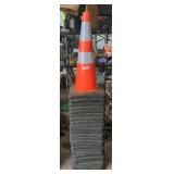 Stack of 25 Orange Traffic Safety Cones