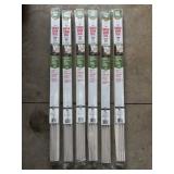 (6) M-D Vinyl Under Door Seal White 36x2.5 Inch