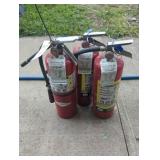 3 Badger and Amerex Fire Extinguishers