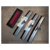 (3) Squeegee Heads, (2) Deck Brushes