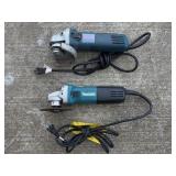 Bosch and Makita Electric Angle Grinders