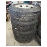 4 Jeep Wheels with Goodyear 225/75R16 Tires
